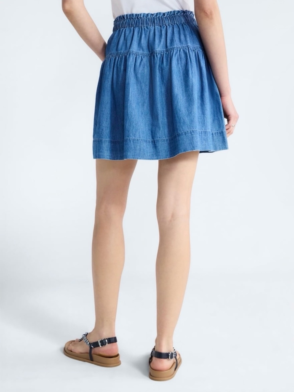 Free Assembly Blue Denim Mini Skirt - Picture 2 of 6